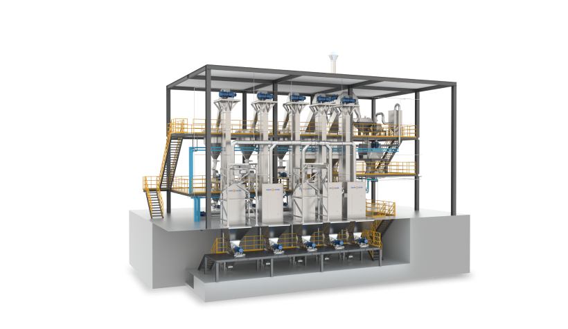 固體水溶肥加工生產線
